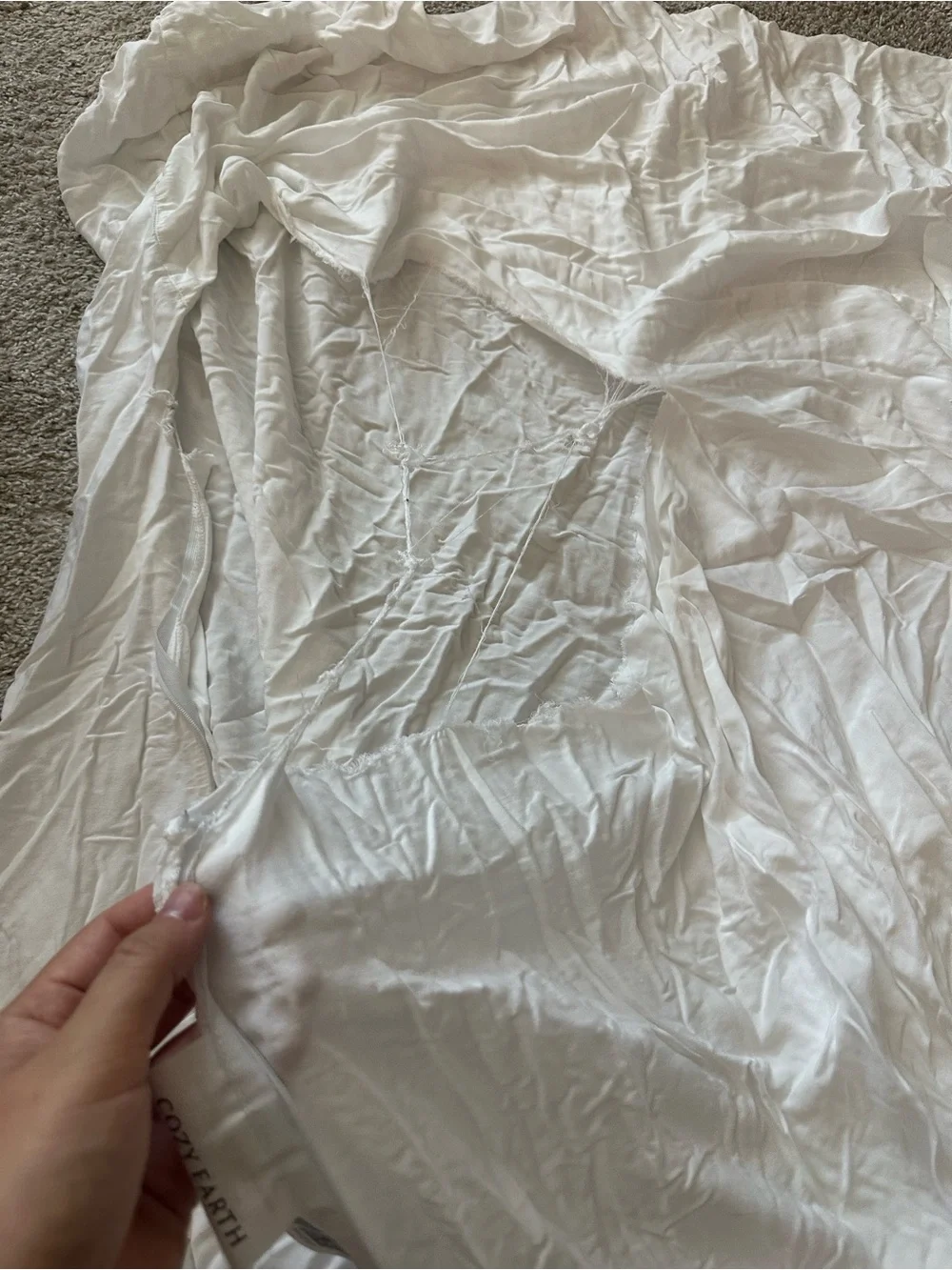 Cozy Earth Bamboo Viscose Duvet Cover King $308 READ